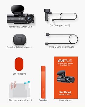 VANTRUE N2X 24年新型モデル STARVIS 2 VANTRUE N2X Dual Dash Camera with Night Vision and WiFi
